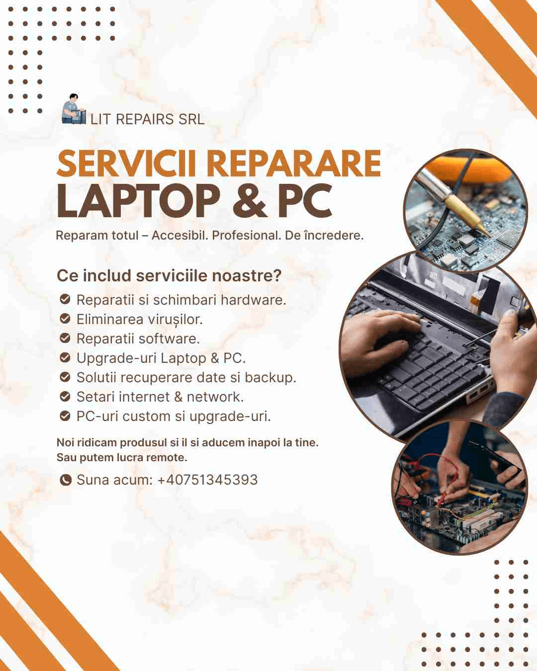 Servicii Profesionale de Reparații IT – Laptop & PC | Hardware & Software