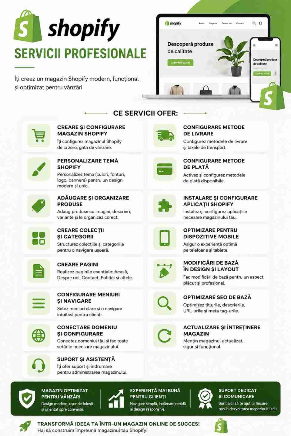 Servicii Shopify / Creare magazin online